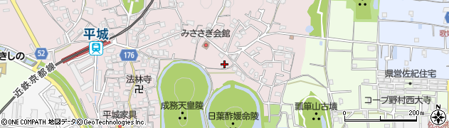 奈良県奈良市山陵町320周辺の地図