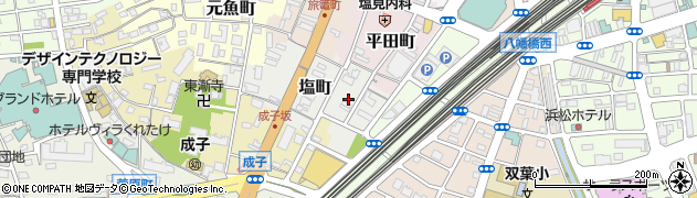 静岡県浜松市中央区塩町周辺の地図