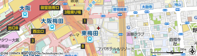 ビッグエコー BIG ECHO 曽根崎お初天神通り店周辺の地図