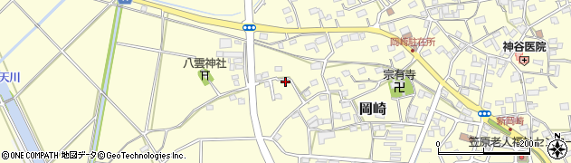 静岡県袋井市岡崎2957周辺の地図
