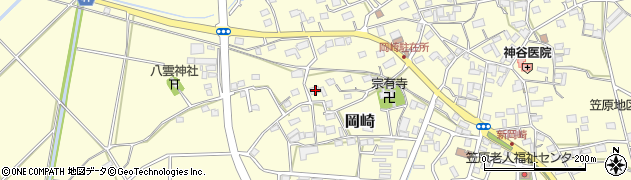 静岡県袋井市岡崎3304周辺の地図