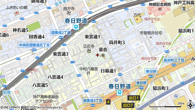 〒651-0078 兵庫県神戸市中央区八雲通の地図