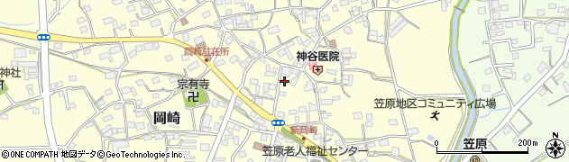 静岡県袋井市岡崎2393周辺の地図