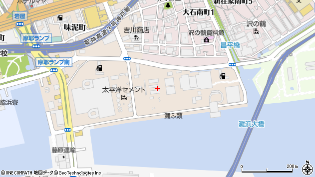 〒657-0853 兵庫県神戸市灘区灘浜町の地図