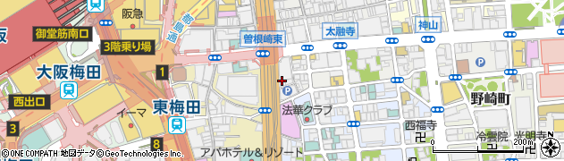 ほぐし屋本舗梅田整体周辺の地図
