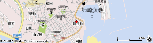 愛知県南知多町（知多郡）師崎（朝日町）周辺の地図