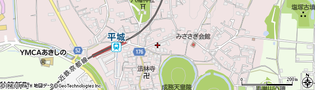 奈良県奈良市山陵町305周辺の地図