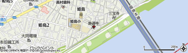 勝遍寺周辺の地図