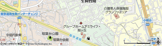 奈良県生駒市生駒台南246周辺の地図