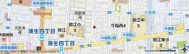 大阪府大阪市城東区今福西周辺の地図