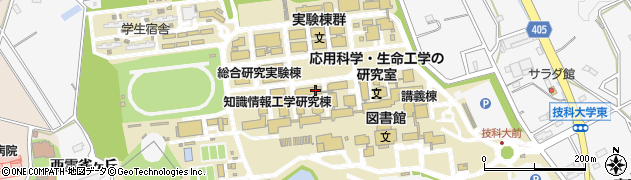豊橋技術科学大学　電気・電子情報工学系事務室周辺の地図