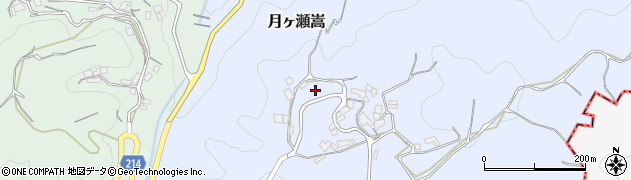 奈良県奈良市月ヶ瀬嵩周辺の地図