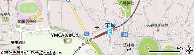 奈良県奈良市山陵町2105周辺の地図