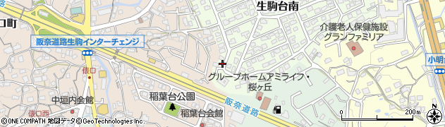 奈良県生駒市生駒台南219周辺の地図