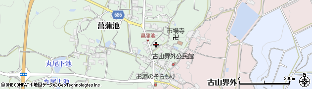 三重県伊賀市菖蒲池1427周辺の地図