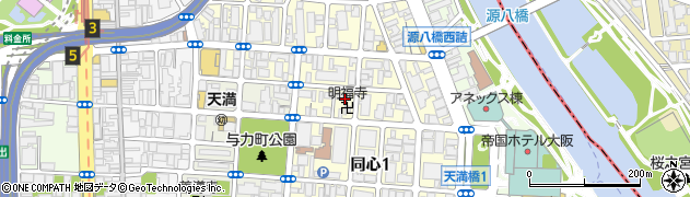 大阪府大阪市北区同心周辺の地図