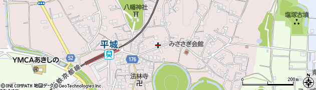 奈良県奈良市山陵町297周辺の地図