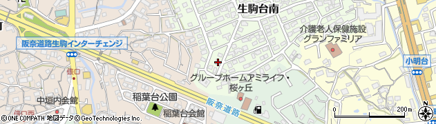 奈良県生駒市生駒台南212周辺の地図