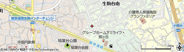 奈良県生駒市生駒台南215周辺の地図