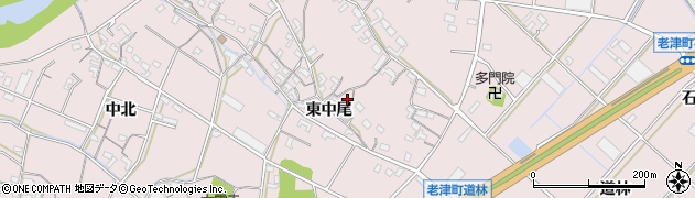 愛知県豊橋市老津町東中尾84周辺の地図