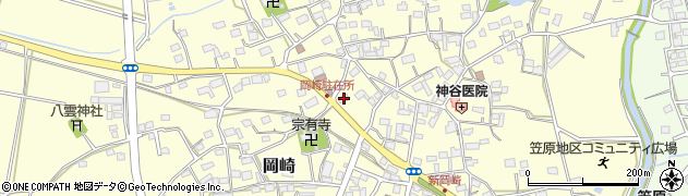 静岡県袋井市岡崎3325周辺の地図