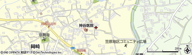 静岡県袋井市岡崎3994周辺の地図