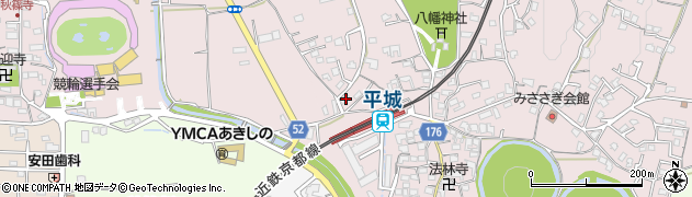 奈良県奈良市山陵町2102周辺の地図