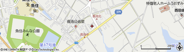 兵庫県明石市魚住町長坂寺1155周辺の地図