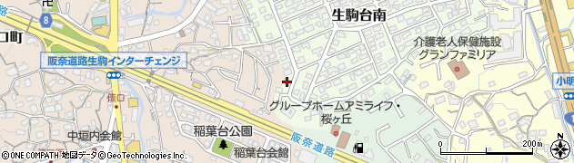 奈良県生駒市生駒台南218周辺の地図