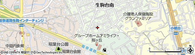 奈良県生駒市生駒台南251周辺の地図