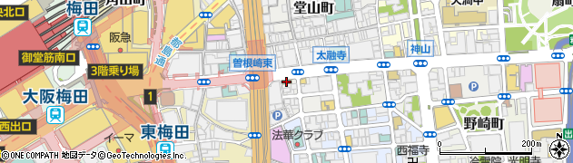 デイリーヤマザキ梅田太融寺店周辺の地図