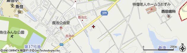 兵庫県明石市魚住町長坂寺1199周辺の地図
