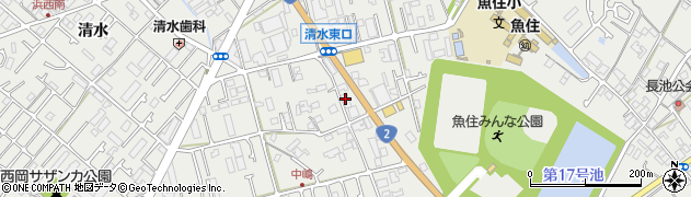 兵庫県明石市魚住町清水561周辺の地図