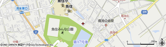 兵庫県明石市魚住町長坂寺1069周辺の地図