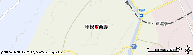 広島県三次市甲奴町西野周辺の地図