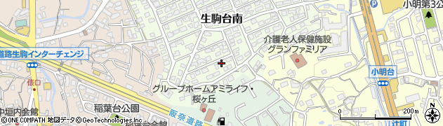 奈良県生駒市生駒台南253周辺の地図