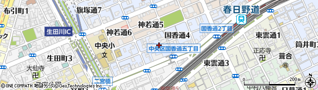 兵庫県神戸市中央区国香通5丁目周辺の地図