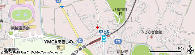 奈良県奈良市山陵町2096周辺の地図