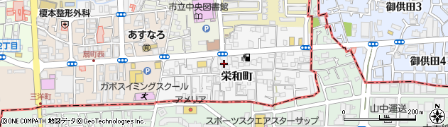 大阪府大東市栄和町7周辺の地図