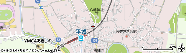 奈良県奈良市山陵町448周辺の地図