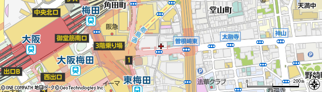 ビッグエコー BIG ECHO 梅田中央店周辺の地図