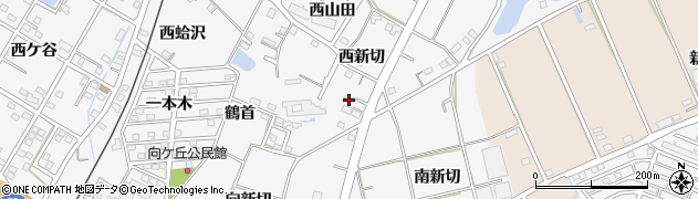 愛知県豊橋市植田町西新切29周辺の地図