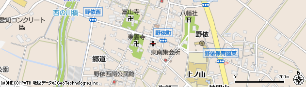 愛知県豊橋市野依町（中瀬古）周辺の地図