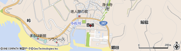 愛知県知多郡南知多町豊浜豊浦周辺の地図