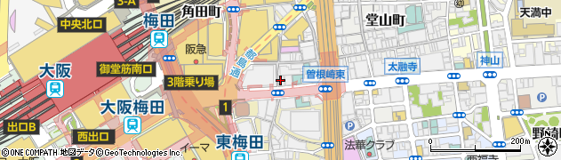 夜景個室ダイニング 空Garden 梅田駅店周辺の地図