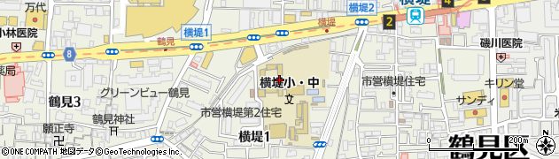 大阪市立横堤中学校周辺の地図