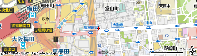 新時代 大阪梅田店周辺の地図