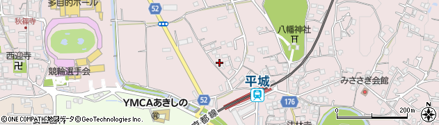 奈良県奈良市山陵町256周辺の地図