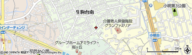 奈良県生駒市生駒台南232周辺の地図