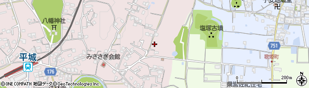 奈良県奈良市山陵町731周辺の地図